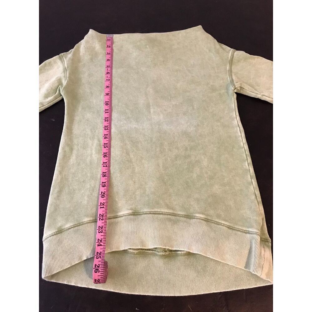 Anthro Pilcro Donna Lime Pullover Sweatshirt Off Shoulder XS - Picture 7 of 12
